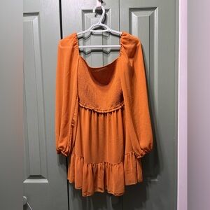 Wilfred Tempest mini dress in orange